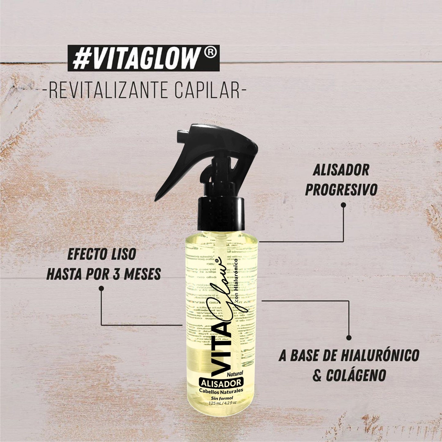 Alisador Progresivo Vitaglow Con Hialuronico